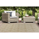 Lewis's Home Compass Victorian Flatweave Indoor & Outdoor Rugs - Natural