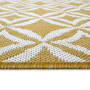 Lewis's Home Compass Geo Flatweave Indoor & Outdoor Rugs - Yellow