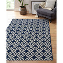 Lewis's Home Compass Geo Flatweave Indoor & Outdoor Rugs - Navy