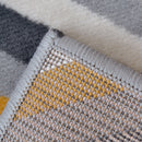 Lewis's Home Maestro Diamond Rugs - Grey & Yellow