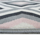 Lewis's Home Maestro Diamond Rugs - Blue & Pink