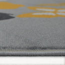 Lewis's Home Maestro Butterfly Rugs - Yellow & Grey