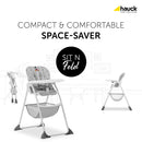 Disney Highchair Sit N Fold - Mickey Mouse Grey