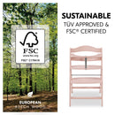 Hauck Alpha+ Wooden Highchair - Rose