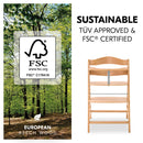 Hauck Alpha+ Wooden Highchair - Natural