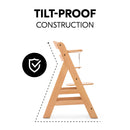 Hauck Alpha+ Wooden Highchair - Natural