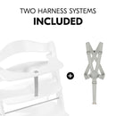 Hauck Alpha+ Wooden Highchair - White