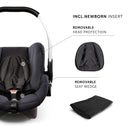 Hauck Comfort Fix Car Seat Set - Black/Black