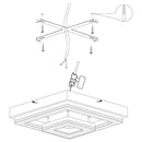 EGLO Fradelo Ceiling Light Square - Chrome