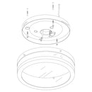 EGLO Palermo Ceiling & Wall Light - Chome & White