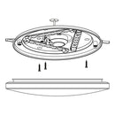 EGLO Frania-S Ceiling & Wall Light Crystal Effect - White