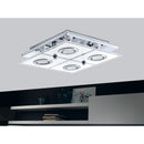 EGLO Cabo Ceiling Light with 4 LEDs 29x29cm - Chrome & Satin