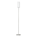 EGLO Troy Floor Lamp - White & Matt Nickel