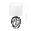 EGLO Nimlet Table Lamp - Black & White