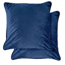 Midnight Cut Velvet Cushion