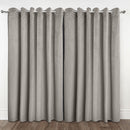 Midnight Velvet Cut Curtain - Stone