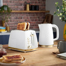 Russell Hobbs Groove Toaster - White
