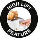Russell Hobbs Groove Toaster - White