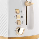 Russell Hobbs Groove Toaster - White