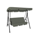 Riviera Green 3 Seater Padded Swing Hammock