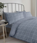 Lewis's Reversible Printed Bed In A Bag - Grey Check