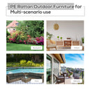 Outsunny Patio Rattan Sofa Set  6 Seater - Grey