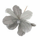 Velvet Flower Pick - Silver