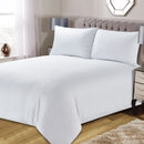 Lewis's Cassandra Dotty Waffle Duvet Set - White