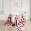 Teddy Windsor Check Throw - Pink