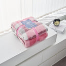 Teddy Windsor Check Throw - Pink