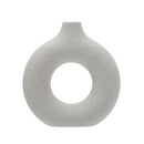 Lifeideas Nordic Style Ceramic Round Vase in White