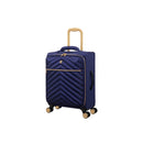 IT Luggage Plentitude II EVA Lightweight Suitcase - Cabin, Medium & Large Soft Shell Luggage - Navy & Gold