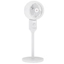 HOMCOM 9 Inch Air Circulator Fan 70° Oscillation Carry Handle Black White