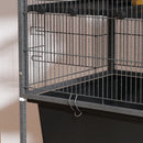 PawHut 5 Levels Rolling Small Animal Cage with Non Slip Cloth Covered Ramps