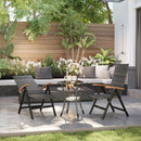 Outsunny Outdoor Folding Dining Chair, Dining Chair
