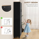 HOMCOM Modern Kitchen Cupboard Storage Cabinet with 4 Shelves