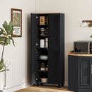 HOMCOM Modern Kitchen Cupboard Storage Cabinet with 4 Shelves