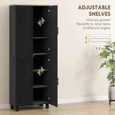 HOMCOM Modern Kitchen Cupboard Storage Cabinet with 4 Shelves