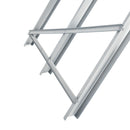 DURHAND Saw Horse Steel Support Heavy Duty Foldable Design Sawtooth, Silver