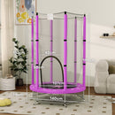 AIYAPLAY 4.6FT Kids Trampoline with Safety Enclosure Net