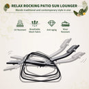 Outsunny Rocking Chair - Light Grey