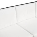Outsunny Rattan Sofa 3 Seater - Black