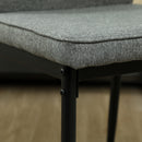 HOMCOM Set of 2 Dining Chairs with Curved Back Padded Seat for Kitchen