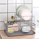 Lifeideas Adjustable Metal Dish Drainer with Tray