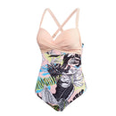 Womens Cut-Out Swimsuit with Cross Straps