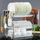 Livingandhome 3-Tier Dish Drainer Rack