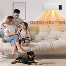 HOMCOM 2000W Wall Mounted Ceramic Heater with Remote Control for Home White