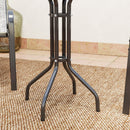 Outsunny Garden Bistro Set, Small Garden Set w/ Stackable Chairs