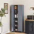 HOMCOM Modern Kitchen Cupboard Storage Cabinet with 4 Shelves