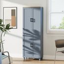 HOMCOM Modern Kitchen Cupboard Storage Cabinet with 4 Shelves